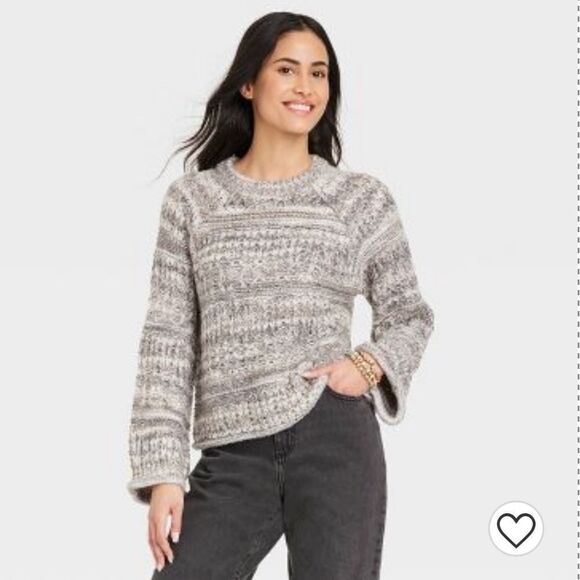 Women's Crewneck Pullover Sweater S - Picture 4 of 7